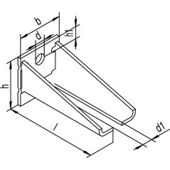 Upevňovací konzola HELM, dvojitá