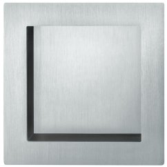 Mušle pro posuvné dveře FSB 4253 hranatá, otevřená, nerez jemný mat