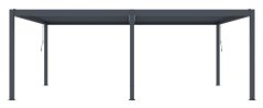 Bioklimatická pergola G21 Austin Premium 6x4 m, antracitová hliníková
