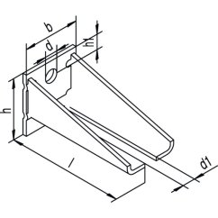 Upevňovací konzola HELM, dvojitá