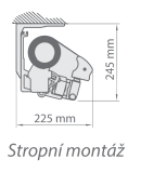 Stropná montáž (2 držiaky) Silver Plus