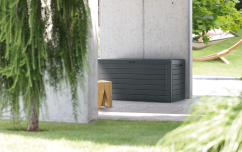 Zahradní box Prosperplast WOODEBOX antracit 280L