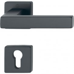 Kľučky na dvere AUSTIN, interiérové, kľučka-kľučka, hliník čierny