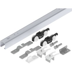 Sada kování pro posuvné dveře 1700 mm do 50 kg, hliník