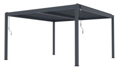 Bioklimatická pergola G21 Austin Premium 4x4 m, antracitová hliníková