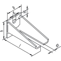 Upevňovací konzola HELM Agrar, dvojitá