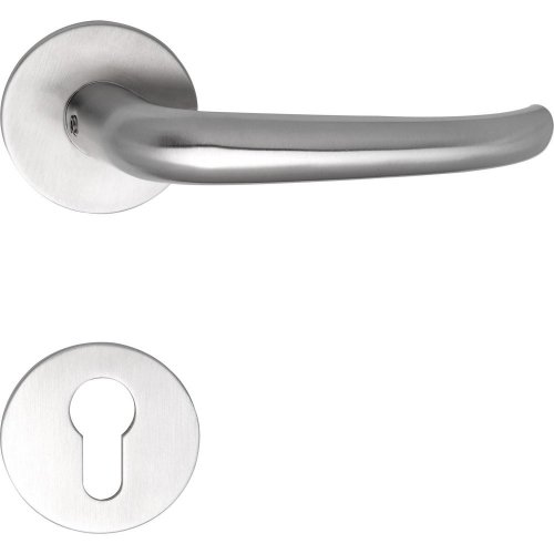 Nerezové interiérové kľučky na dvere BELFAST - Prevedenie rozety: Rozeta WC