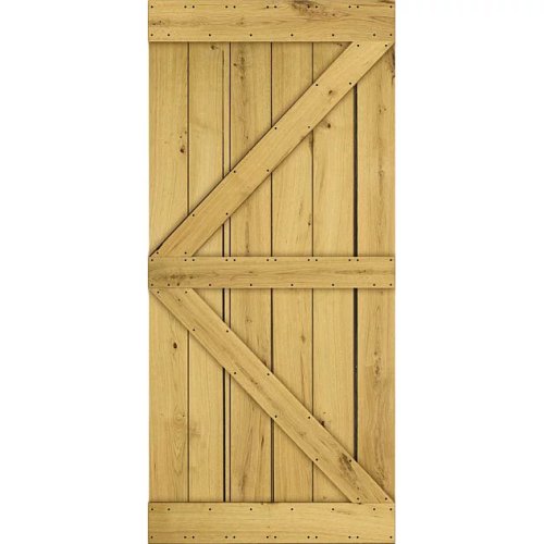 Dřevěné posuvné dveře na stěnu MODERN RUSTIC K