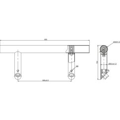 Madlo na dveře MARCHESI 4810, šikmé