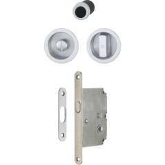 Mušle na posuvné dveře HOPPE - set 4920 s uzávěrem, kulaté