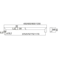 Dveřní madlo MARCHESI 4842, nerez, 2 upev. body