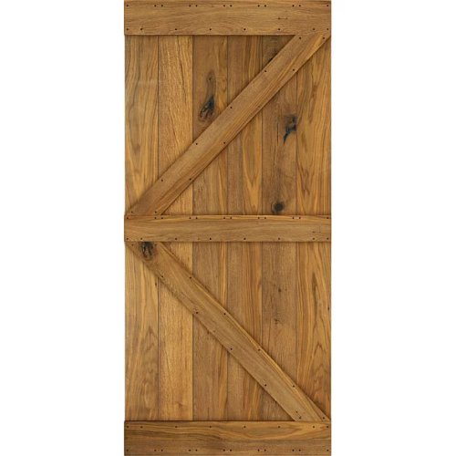Dřevěné posuvné dveře na stěnu MODERN RUSTIC K