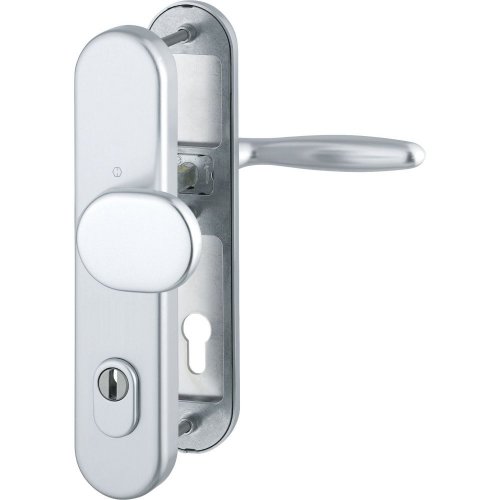 Bezpečnostné kovanie na vchodové dvere VERONA, kľučka-kľučka - Povrchová úprava: Bronz, Štvorhran: plný rýchloštvorhran QuickFit 8, Zakrytie vložky: Bez zakrytia