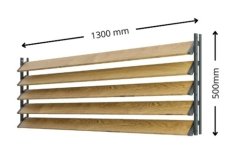 SAMKIT SET black - 1300*500mm (5ks thermowood borovice desek a 1x samkit)