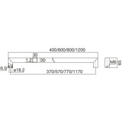 Dveřní madlo MARCHESI 4842, nerez, 2 upev. body