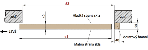Posuvné dveře na stěnu Kamélie 1