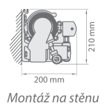 Montáž na stěnu bez stříšky Jamaica