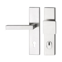 Bezpečnostní kování s krytem vložky MALMÖ, PZ 92, nerez