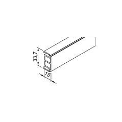 Distanční profil Solido 80/HELM černá matná