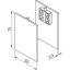 Sada krytek pro kryt dřevo/sklo oboustr. montáž na strop SOLIDO 80/HELM 73, stříbrné