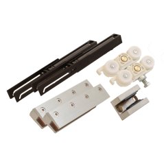 Sada kování Solido 80 na sklo, s tlumením, bez kolejnice