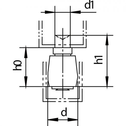 Spodní vodící kladka k našroubování HELM 349 S