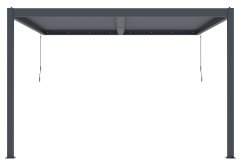 Bioklimatická pergola G21 Trenton 4x4 m, antracitová hliníková