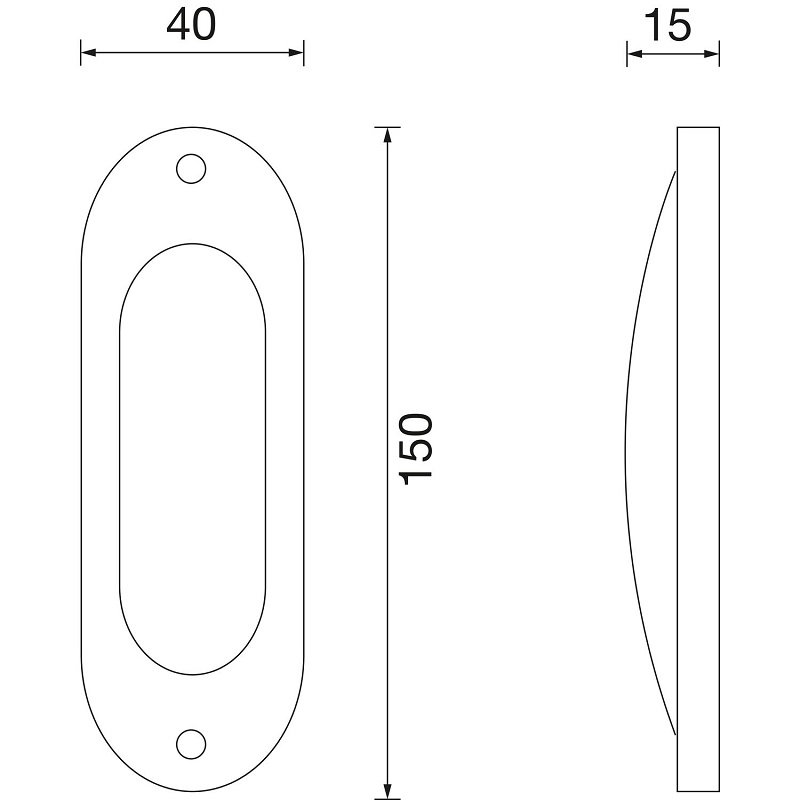Sada Zámek + mušle pro posuvné dveře mosazný