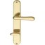 Kľučky na dvere ELEGANT 22, interiérové, kľučka-kľučka, mosadz, dlhý štítok - Prevedenie rozety: Rozeta WC