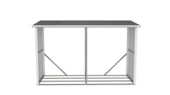 Přístřešek na dřevo G21 WOH 682 - 302 x 119 cm, antracitový