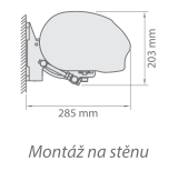 Montáž na stenu Dakar