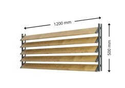 SAMKIT SET black - 1200*500mm (5ks modřínových desek a 1x samkit)