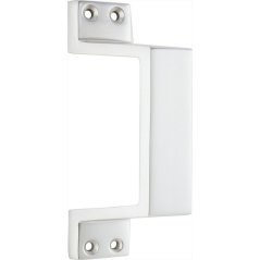 Dveřní madlo na posuvné dveře KWS, zkosené, 140 mm, hliník neusilber elox