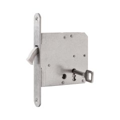 Zámek pro posuvné dveře nerezový na OB klíč