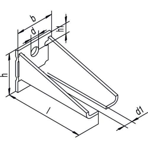 Upevňovací konzola HELM, dvojitá