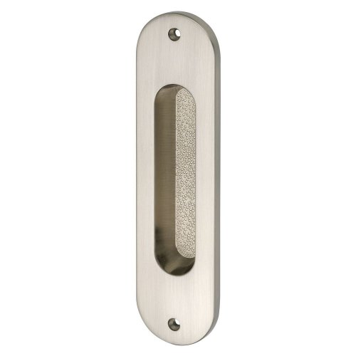 Mušle na posuvné dvere ovál  38 x 152 mm, bez otvoru - Povrchová úprava: Chróm