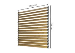 SAMKIT SET black - 1400*1500mm (15ks thermowood borovice desek a 3x samkit)