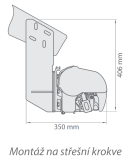 Montáž na strešné krokvy (2 držiaky) Palladio