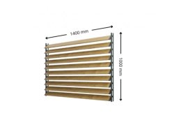 SAMKIT SET black - 1400*1000mm (10ks thermowood borovice desek a 2x samkit)