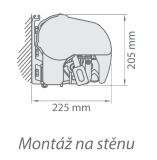 Montáž na stenu Palladio