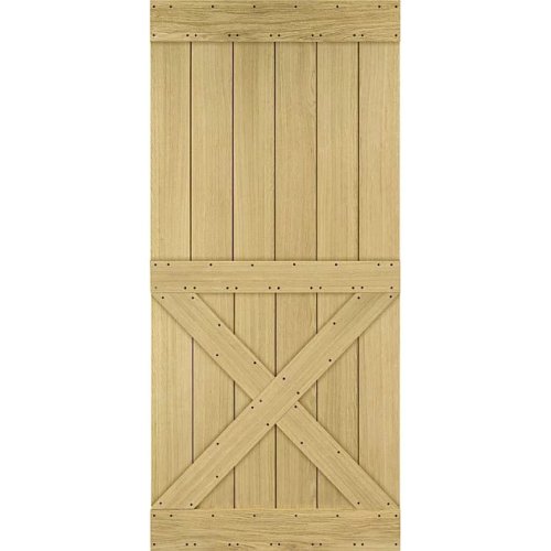 Dřevěné posuvné dveře na stěnu MODERN RUSTIC X