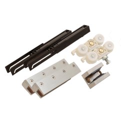 Sada kování Solido 80 na sklo, s tlumením, bez kolejnice