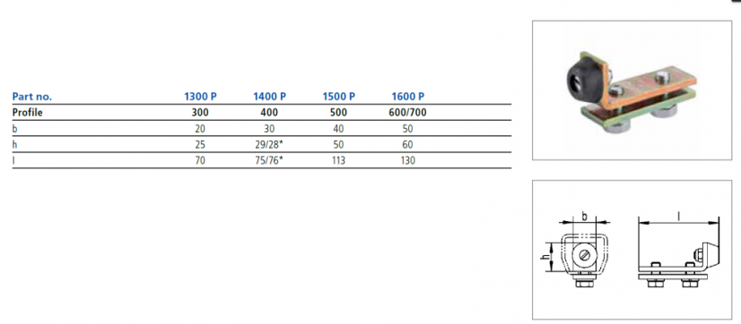 Kolejnicový doraz HELM, dlouhý