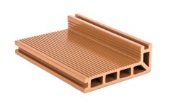 Terasové prkno G21 zakončovací, 2,5 x 14 x 400 cm, Light Wood, WPC