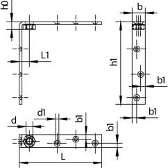 Nosný úhelník pro posuvná a skládací vrata, dveře HELM 94