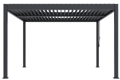 Bioklimatická pergola INTRO DUO 4x4 m, hliník - volně stojící