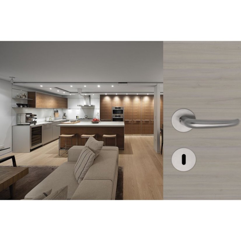 Nerezové kulaté kliky na dveře BELFAST