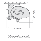 Stropní montáž Casablanca (2 držáky)