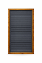 Dřevěný slunolam s hliníkovou otočnou lamelou