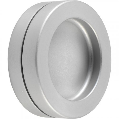 Mušlové madlo pro posuvné dveře o 65 mm KWS, samolepící - Materiál: Hliník stříbrně eloxovaný